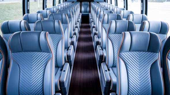 55 passenger charter bus interior