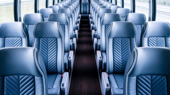 56 passenger charter bus interior