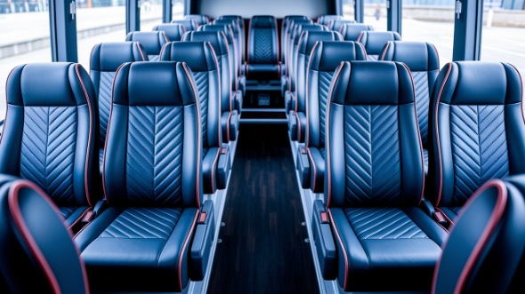indio 18 passenger minibus inside