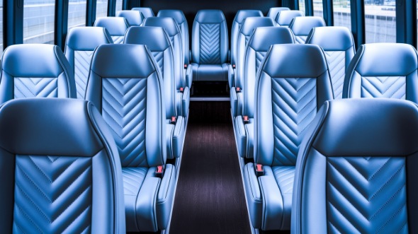 indio 18 passenger minibus interior