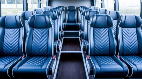 indio 25 passenger minibus inside