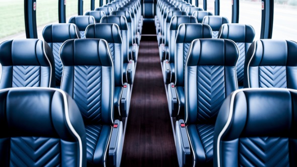 indio 50 passenger charter bus inside