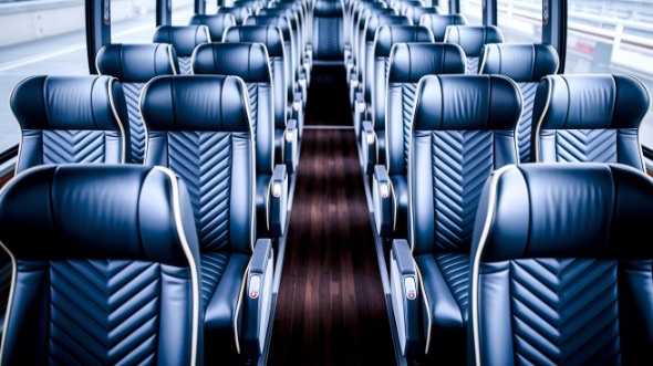 indio 55 passenger charter bus inside