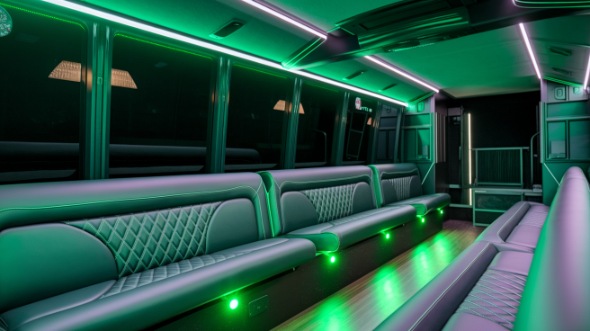 indio party bus rental inside