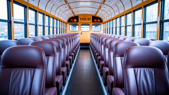 indio school bus rental inside