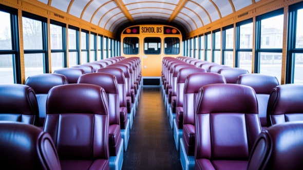 indio school bus rental interior