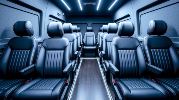 sprinter van with driver interior